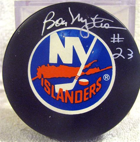 Lot Detail BOBBY NYSTROM SIGNED NEW YORK ISLANDERS PUCK W SGC COA