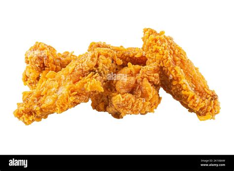 Isolated Crispy Fried Chicken Wings Stock Photo Alamy