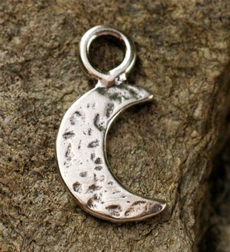 Cresent Moon Pendant In Sterling Silver Catd 872 Etsy Moon Charm