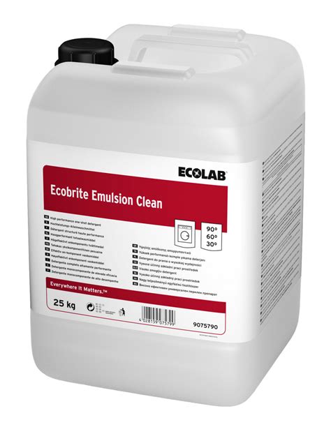 Ecolab Ecobrite Emulsion Clean Kg Uden Parfume T Jvask Flydende