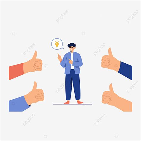 Thumbs Up Illustration Vector Png Images Thumbs Up Illustration