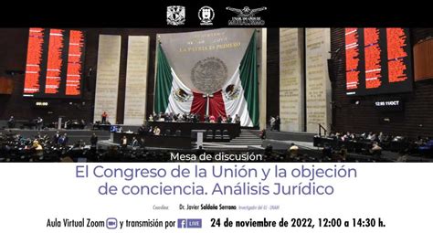 Mesa De Discusión Mesa De Discusión “el Congreso De La Unión Y La Objeción De Conciencia