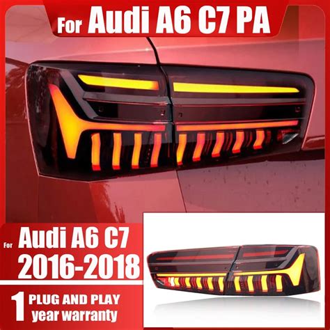 For Audi A6 C7 PA 2016 18 Taillight Modified LED Reversing Lamp Turn