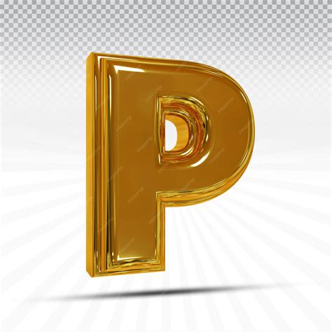 Letter P In 3d