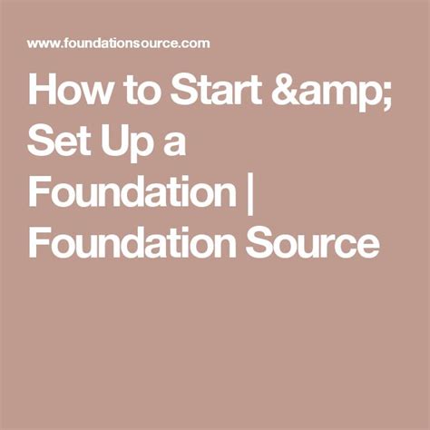 start set   foundation foundation source foundation