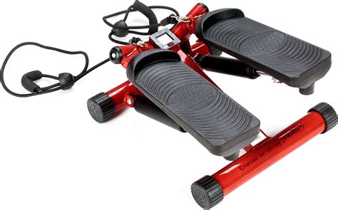 Stepper skrętny z linkami HMS S3032 czerwono czarny Sport Shop pl