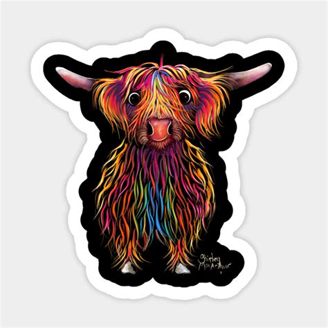 Highland Cow Print Scottish Jimmy By Shirley Macarthur Highland