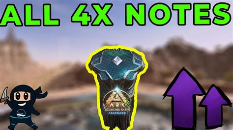 All 4x Explorer Note Locations Scorched Earth Ark Survival Ascended