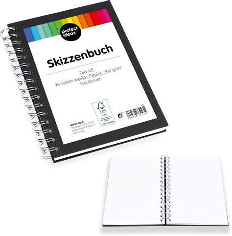 Jinlaili 2 Stück A5 Zeichenblock Hardcover 100 Seite Künstler