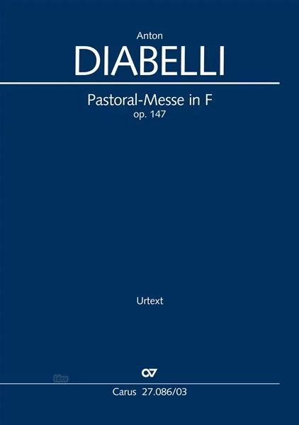 Pastoral Messe In F Op Von Anton Diabelli Im Stretta Noten Shop