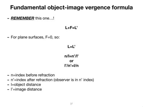 Geometric And Visual Optics Flashcards Quizlet