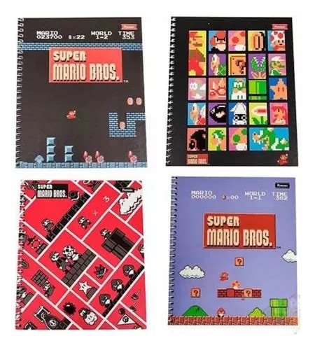 Cuaderno Carta 150 Hojas 7mm Foroni Super Mario Lidtem24 Cuotas Sin