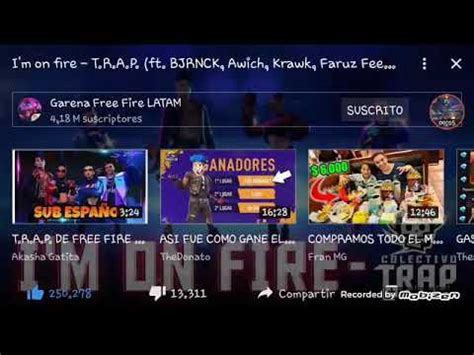 Reacionando A La Nueva Cancion De Free Fire T R A P FREE FIRE YouTube