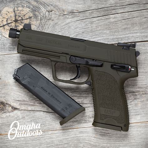 HK USP 9 Tactical V1 Full OD Green Omaha Outdoors