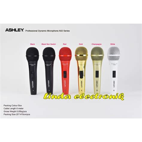 Jual Mic Kabel Ashley A Dynamic Microphone Ashley A Pilihan Warna