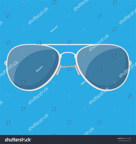 Aviator Sunglasses Protective Eyewear Vector Illustration Stock Vector Royalty Free 655141876