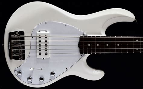 Musicman Stingray 5® White Necktrough Bass Direct Musicman Music Man Stingray Sterling