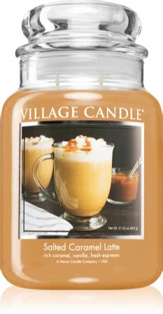 Village Candle Salted Caramel Latte Duftkerze Glass Lid Notino