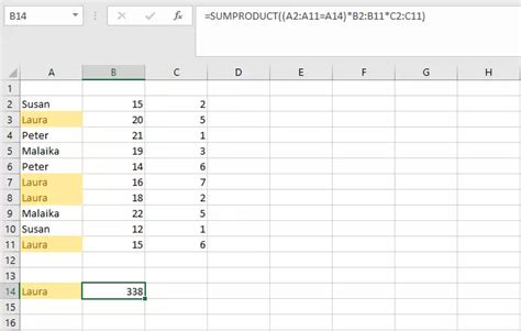 Sumaproducto En Qu Consiste La Funci N De Excel Ionos Espa A