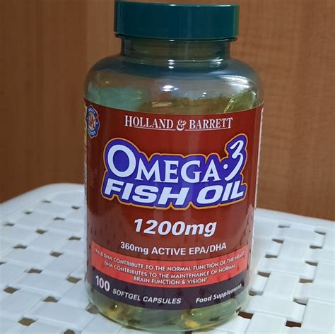 Holland And Barett Omega 3 Fish Oil 1200mg 100 Capsules Health