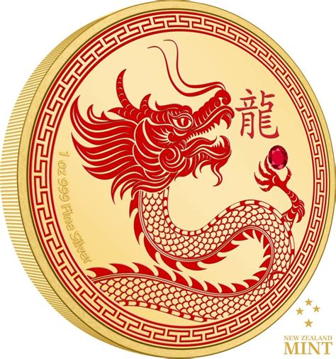 2024 Niue KCIII Lunar Year of the Dragon 1oz Silver Gilded Coin - GRReserve.com