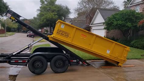 Katy Mini Dumpsters 6 Yard Roll Off Dumpster Rental Katy Texas Youtube