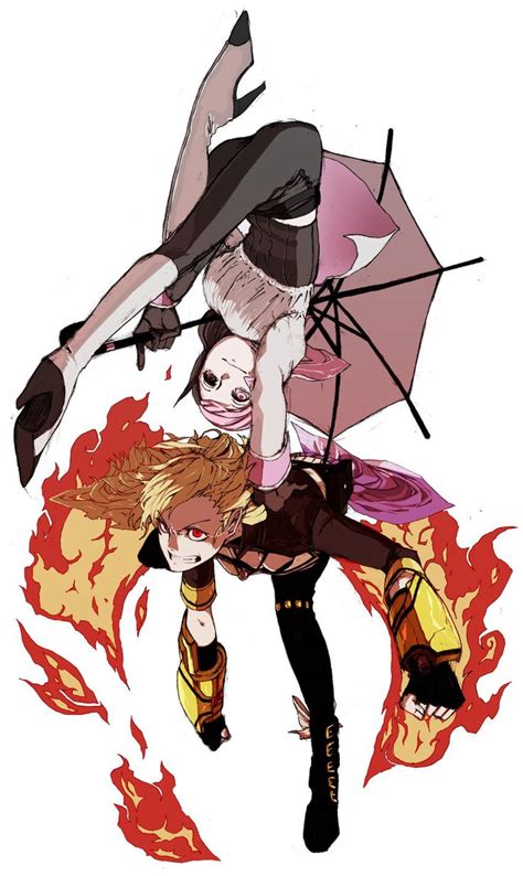 The21stknight Rwby Illustration Yang Vs Neo” By Monorobu Pixiv