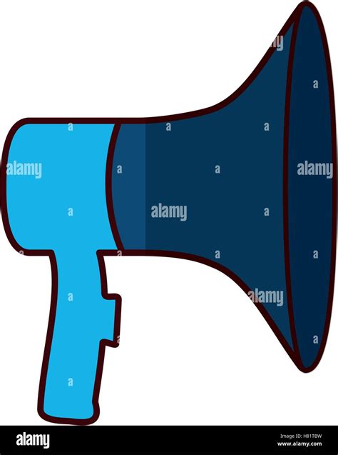 Megaphone Icon Amplifer Speaker Bullhorn And Announce Theme Isolated Design Vector