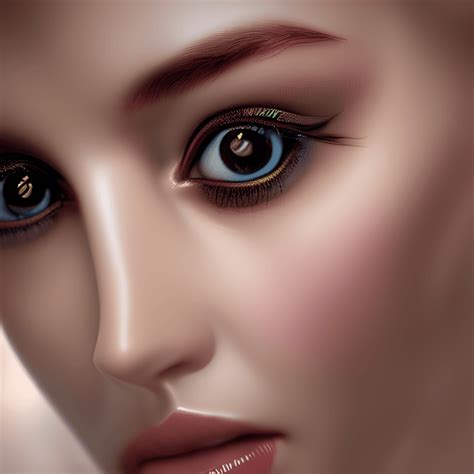 Seductive Eyes 3d Graphic · Creative Fabrica