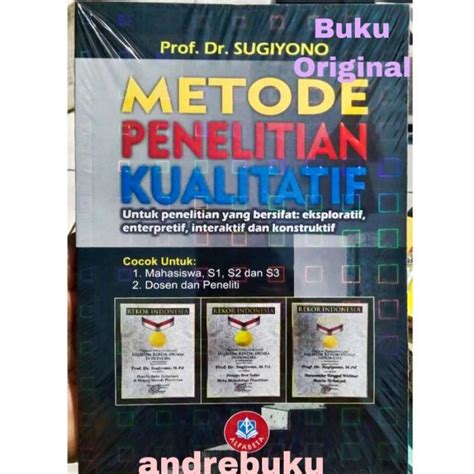 Promo Buku Metode Penelitian Kualitatif Prof Dr Sugiyono Diskon Di