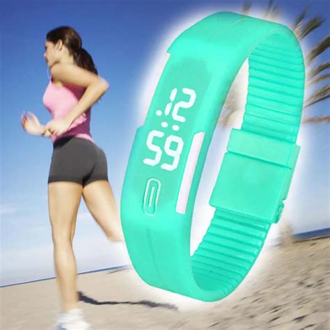 Screen Led Watch Date Sports Bracelet Digital Wrist Watch Mens Women