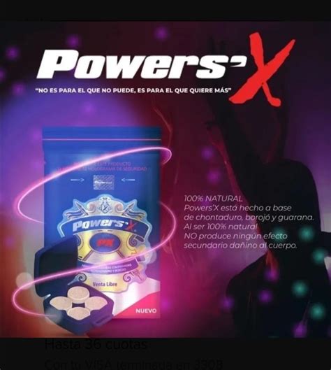 Power Sex Potenciador Sexual 15 Sachets Total 60 Pastillas Cuotas Sin