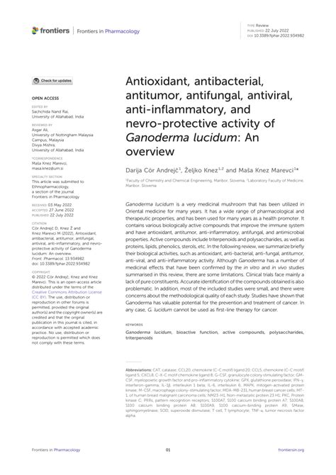 Pdf Antioxidant Antibacterial Antitumor Antifungal Antiviral