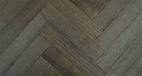 Product Brushed Fumed Volcanic Grey Uv Oiled Oak Herringbone Parquet