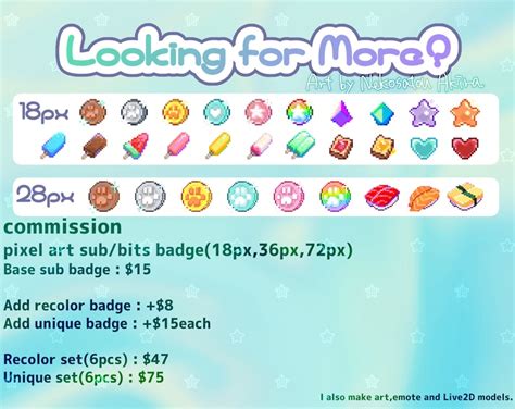 Pixel Art animal Plush Twitch Sub Badges X12 Bit Badges Cute Sub Badges Kawaii Streamer - Etsy