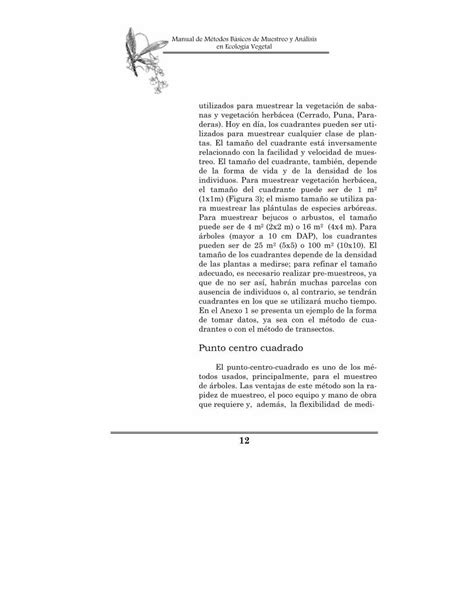 Pdf Manual De Metodos BÁsicos De Muestreo Y AnÁlisis En EcologÍa Vegetal Dokumentips