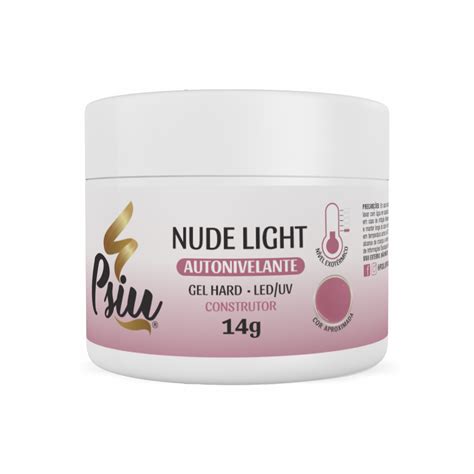 Gel Hard NUDE LIGHT Autonivelante Psiu 14g Psiu Cosméticos