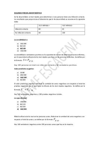 Segundo Parcial Bioestadistica Pdf