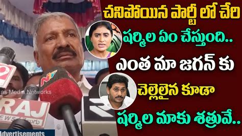 Pedhireddy Rama Chandra Reddy Sensational Comments On Ys Sharmila