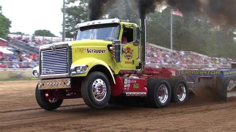 Ground Pounding Limited Pro Stock Semi Truck Pulling Youtube