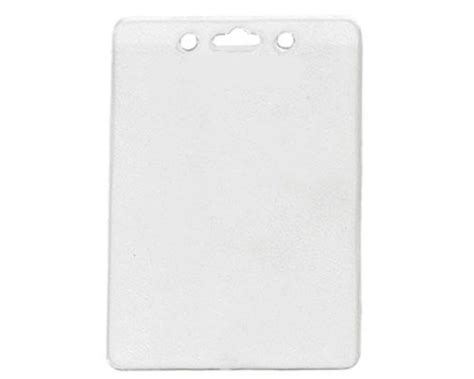 Clear Flexible Vinyl Vertical Id Badge Card Holder Etsy