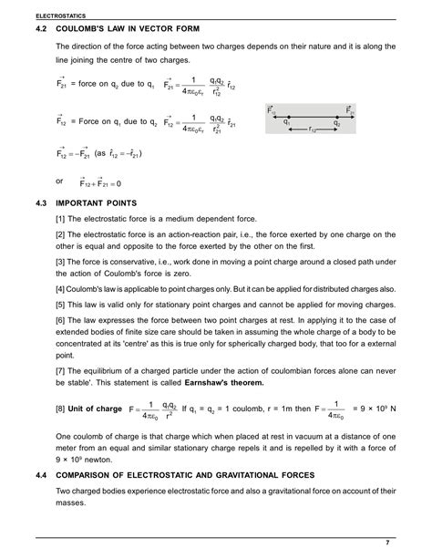 Electrostatics Electric Charges And Fields Class 12 Physics Chapter 1 Notes