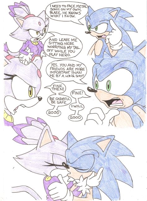 Sonic And Blaze Kissing