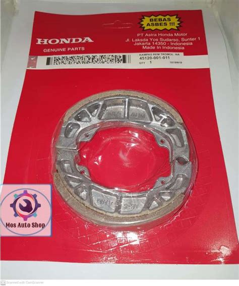 KAMPAS REM TROMOL HONDA SUPRA X FIT GRAND KARISMA REVO FI BLADE 45120