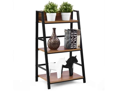 Giantex 3 Tier Ladder Display Shelf Storage Rack Bookshelf Plant Stand