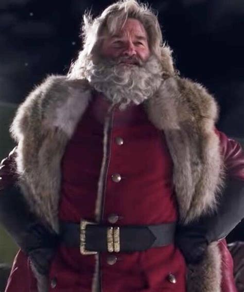 Kurt Russell Shearling The Christmas Chronicles Santa Claus Coat