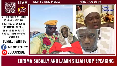 Ebrima Sabally And Lamin Sillah Udp Speaking Youtube