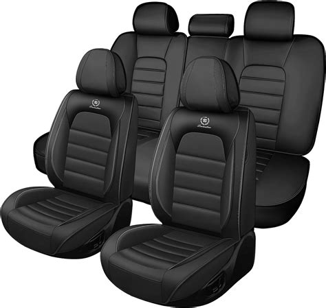 Yxqz Seat Covers For Dodge Charger 2006 2023 Leather Seat Covers Full Set 5 Seats