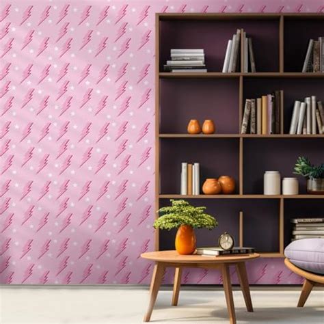 Kosiz Preppy Peel And Stick Wallpaper Hot Pink Removable Wallpaper Pink