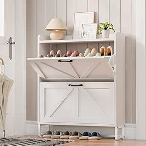 Amazon Betterhood Shoe Storage Cabinet With Flip Drawers